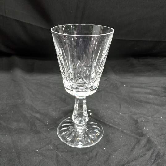 Bundle of Clear Crystal Vase & Wine Glasses image number 6