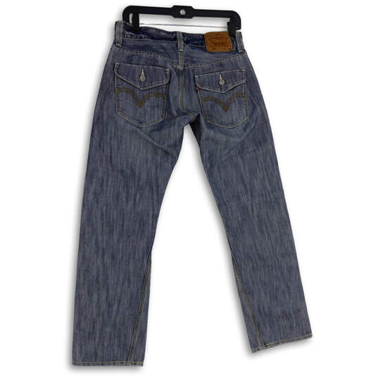 Womens Blue 514 Denim Medium Wash 5-Pocket Design Straight Jeans Size 30x30 image number 4