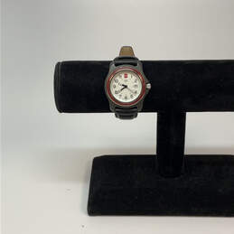Designer Swiss Army Adjustable Strap White Round Dial Analog Wristwatch
