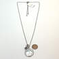 Designer Kendra Scott Silver-Tone Adjustable Chain Charm Necklace w/ Bag image number 2