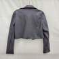 Worthington WM's Gray Faux Leather Open Cropped Jacket Size XS image number 2