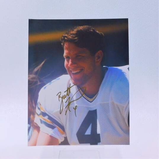 HOF Brett Favre Autographed 8x10 Green Bay Packers image number 1
