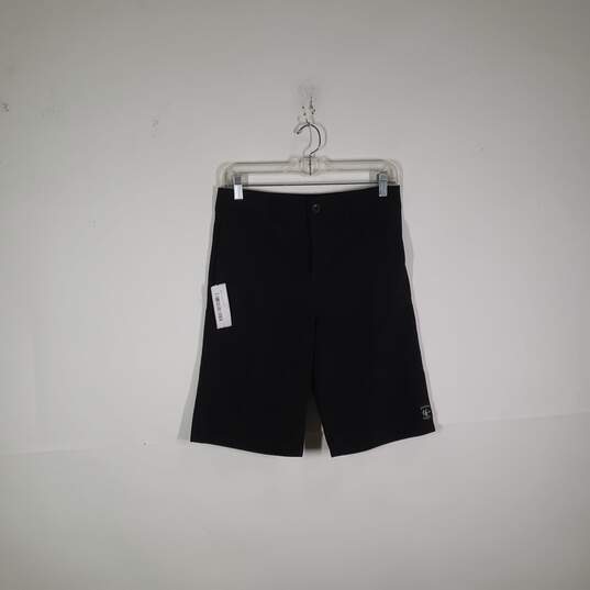 Mens Regular Fit Slash Pockets Flat Front Chino Shorts Size 18 image number 1