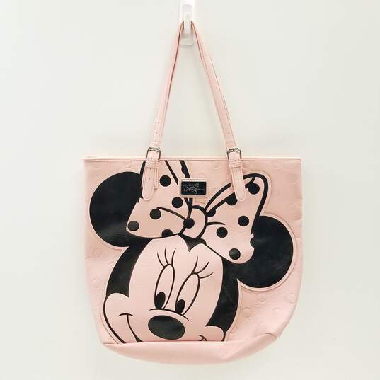 Disney Boutique Pink Minnie Mouse Shoulder Tote Bag image number 1