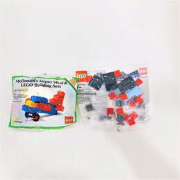 Lego Red & Blue Storage Containers W/ Sealed Packs VNTG 80's McDonalds & 40095 alternative image