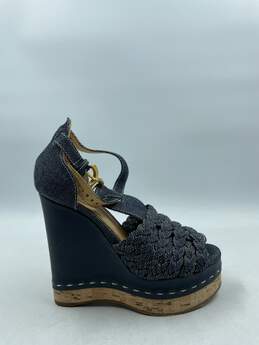 Authentic Chloé Blue Denim Sandals W 5