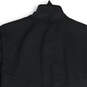 Womens Black Short Sleeve Pullover Baseball Windbreaker T-Shirt Size S image number 4