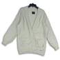 Abercrombie & Fitch Womens Cream Knitted Open Front Cardigan Sweater Size XL image number 1