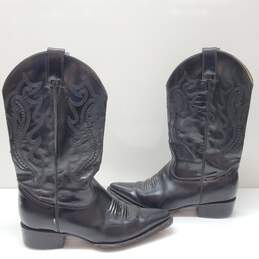 Men's Jhon Davis Cowboy Western Black Boots Approx. Size 8.5