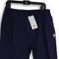 NWT Mens Blue Elastic Waist Slash Pocket Pull-On Track Pants Size Large image number 3