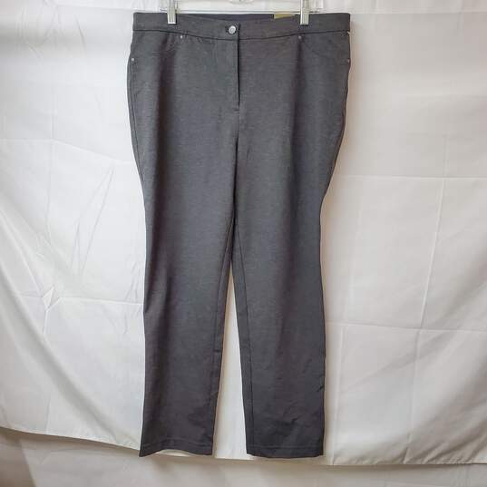 Chico's Gray/Black Tapered Pant Women's Size 2.5 NWT image number 1