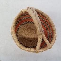 Hand Woven 6in Autumn Color Basket alternative image