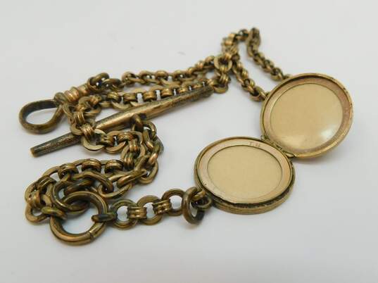 Antique Gold Filled Watch Fob Chain 23.4g image number 3