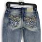 NWT Womens Blue Denim Medium Wash 5-Pocket Design Skinny Leg Jeans Size 26 image number 4