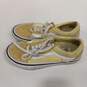 Mens Old Skool 500714 Yellow White Lace Up Low Top Sneaker Shoes Size 5 image number 3