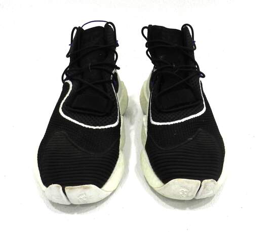 adidas Crazy BYW LVL 1 Black White Men's Shoe Size 9.5 image number 1