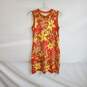 Nike Brown & Red Cotton Floral Patterned Sleeveless Tank Dress WM Size L image number 1