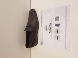 Louis Vuitton Brown Penny Loafers Men's Sz 8.5 W COA