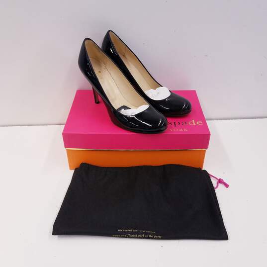 Kate Spade Patent Leather Karolina Heels Black 7.5 image number 1