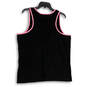 NWT Womens Black Pink Sleevless Scoop Neck Pullover Tank Top Size 1W image number 2