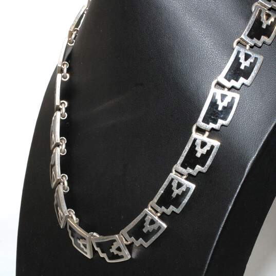 Taxco Sterling Silver Necklace And Bracelet Set - 140.0g image number 2