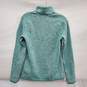 Patagonia WM's Long Sleeve Heather Green Fleece Pullover Size M image number 2