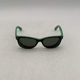 Ray-Ban Mens RB2132 Green Black Full-Rim Polarized Wayfarer Sunglasses With Case