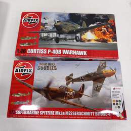 Bundle of 2 Airfix Fighter Plane Opened Model Kits alternative image