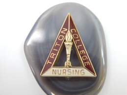 Vintage 10K Yellow Gold 'Triton College Nursing' Pin 3.5g