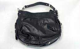 COACH F12776 Zoe Black Patent Leather Hobo Shoulder Tote Bag