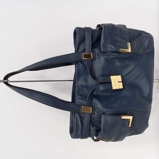 film kaustisk svovl Buy the Michael Kors Blue Leather Handbag | GoodwillFinds