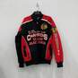 Mens Red Black Chicago Blackhawks Stanley Cup Champions NHL Hockey Jacket Size S image number 1