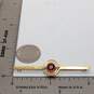 Vintage 9K Yellow Gold Citrine Pearl Accent Brooch FOR SETTING - 2.76g image number 3