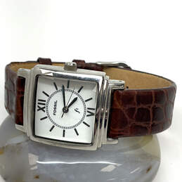 Designer Fossil ES-9282 Silver-Tone Stainless Steel Analog Wristwatch