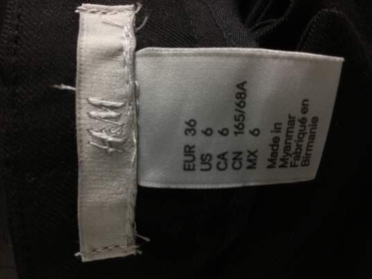 H&M Women Pants Black S, Size 6 image number 3