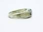 Men's Vintage Wheeler Manufacturing Sterling Silver Hematite Ridged Ring 7.1g image number 4