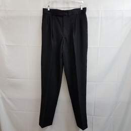 VTG Clubman Men's Black Wool Dress Pants Waist Size 34
