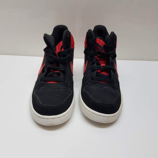 Nike Court Borough Mid Black Action Red Sz 5Y image number 2