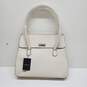 London Fog White Leather Maille Tote Bag NWT image number 1