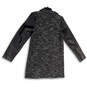 Womens Black Long Sleeve Mock Neck Full-Zip Cardigan Sweater Size Medium image number 2
