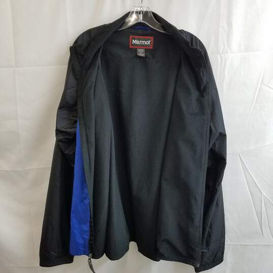 Marmot blue and black fleece lined jacket men's L image number 3