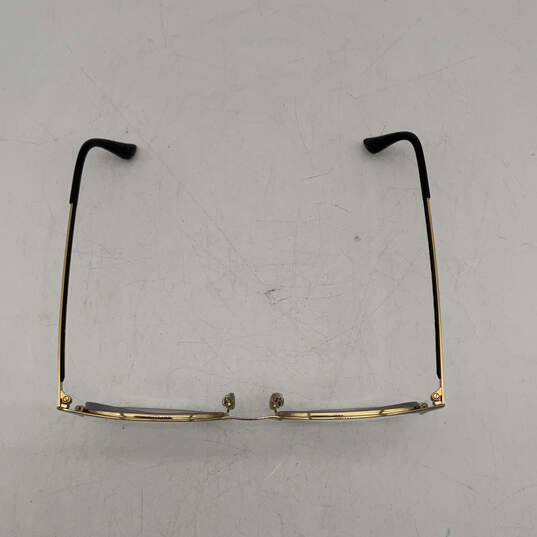 Mens RB6375 Black Gold Metal Full Rim Round Eyeglasses Frames Only w/ Box image number 6