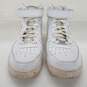 AUTHENTICATED COA Nike Air Force 1 Triple White Mid Men's Sneakers Size 13 image number 4