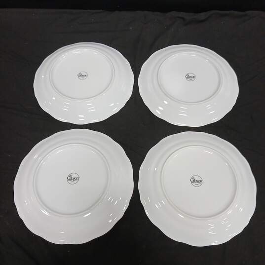 Set of 4 Gibson Housewares Victorian Rose Pattern Dinner Plates image number 2