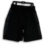 Mens Black Gray Dri-Fit Loose Elastic Waist Basketball Shorts Size X-Large image number 2