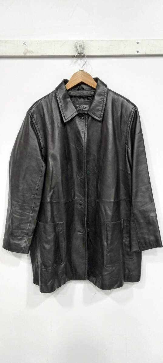 Wilsons Men's Leather Pelle Studio Jacket Sz 3X image number 1