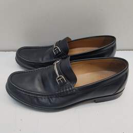 BALLY Italy Black Leather Buckle Loafers Shoes Men's Size 8 D alternative image