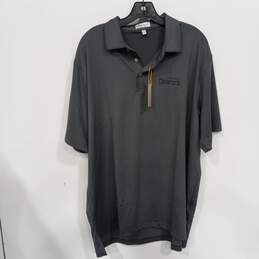 Peter Millar Summer Comfort Sun Protection Iron Grey Polo Shirt Size XL NWT