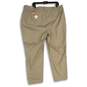 NWT Lane Bryant Womens Beige Power Pockets Allie Twill Dress Pants Size 16 image number 2