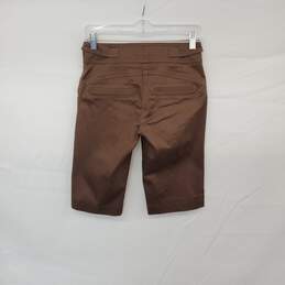Cache Vintage Brown Cotton Blend Short WM Size 0 NWT alternative image
